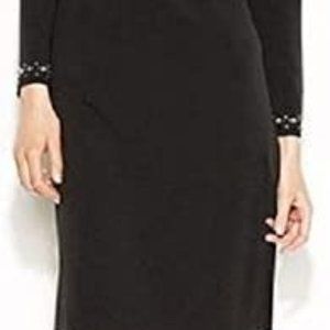 Michael Kors Women's Studded Lace-Up Tunic Dress Small Black